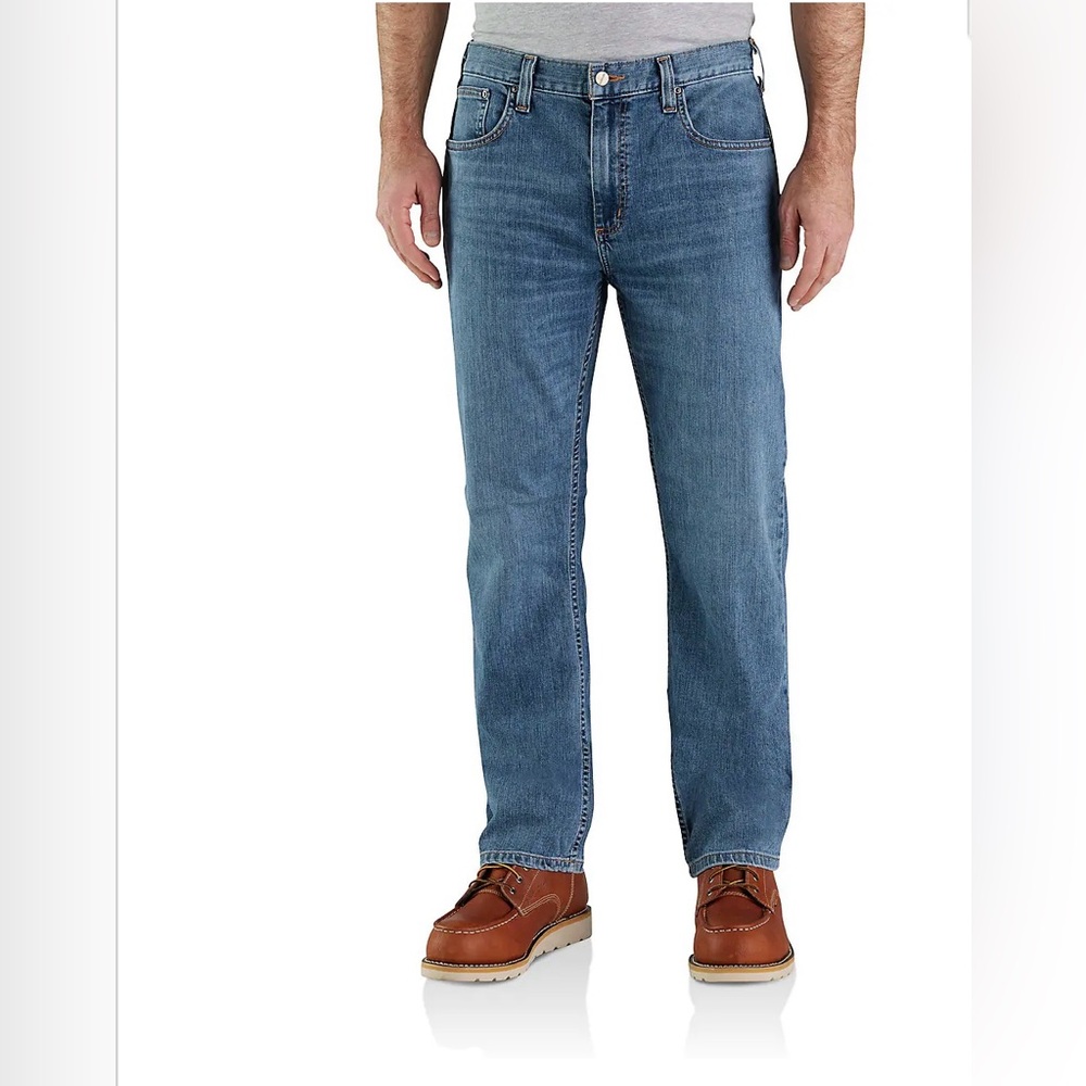 Carhart men’s size 38/34 denim straight leg jeans, traditional fit